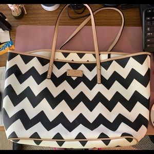 Kate Spade Chevron tote